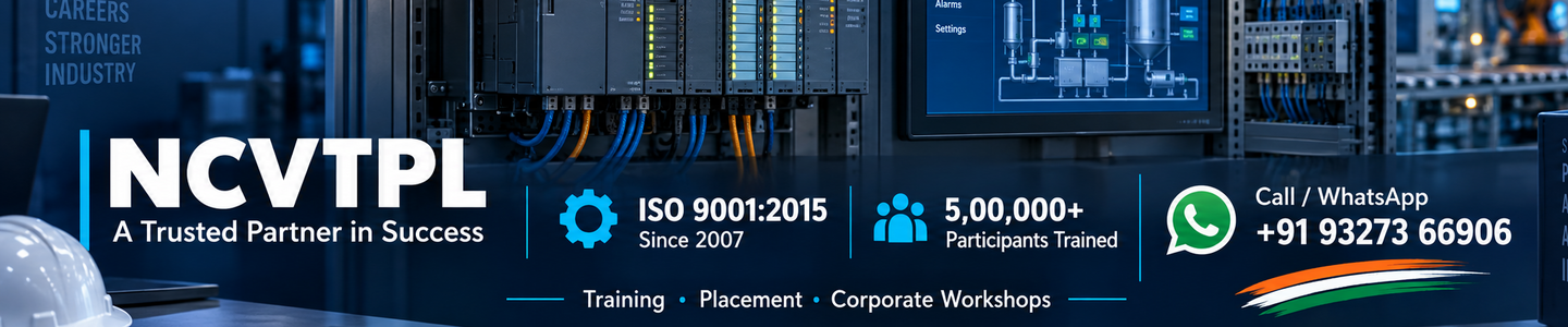 NCVTPL industrial automation training, placement and corporate workshops since 2007