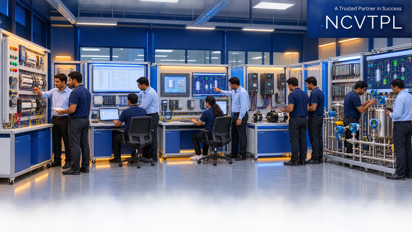 NCVTPL automation learning path from electrical wiring and PLC programming to SCADA drives DCS and process control