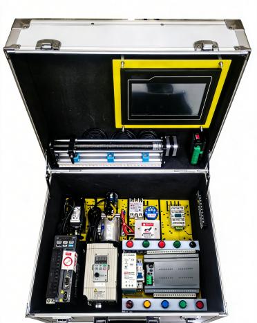 Mitsubishi FX3G PLC Training Kit in a portable training case