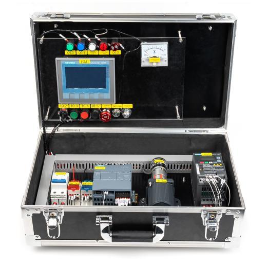 Siemens S7-1200 PLC & V20 Inverter in a portable training case