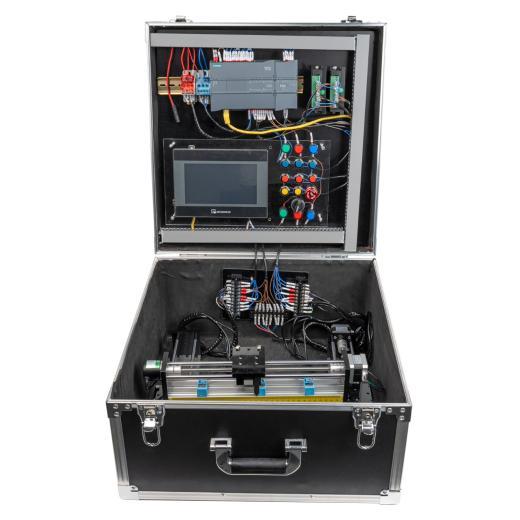 Siemens S7-1200 1215C two-axis motion training kit with HMI and stepper motors