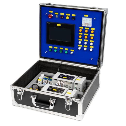Mitsubishi FX5U Communication Training Kit in a portable training case